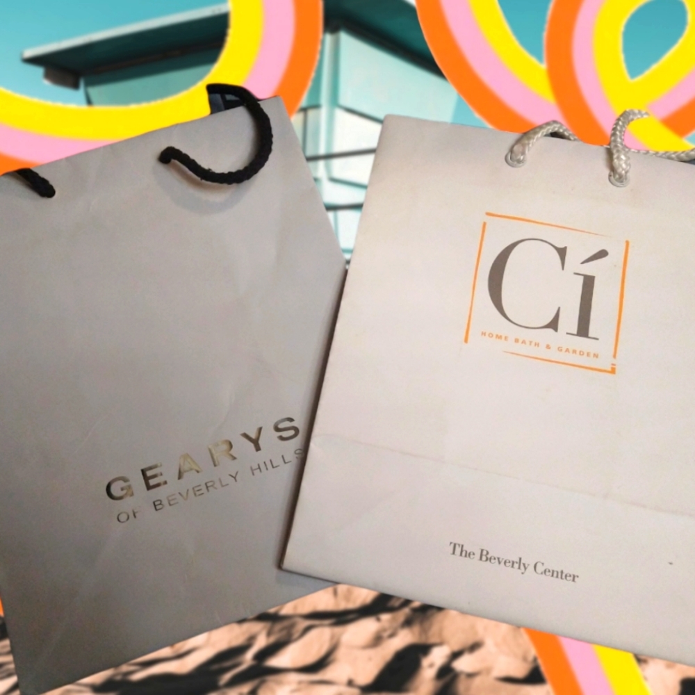 Designer Shopping Bags Beverly Hills & Center 90s
